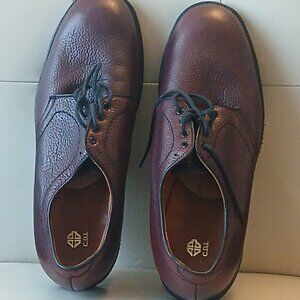 ALDEN brown pebble leather shoes Size 12